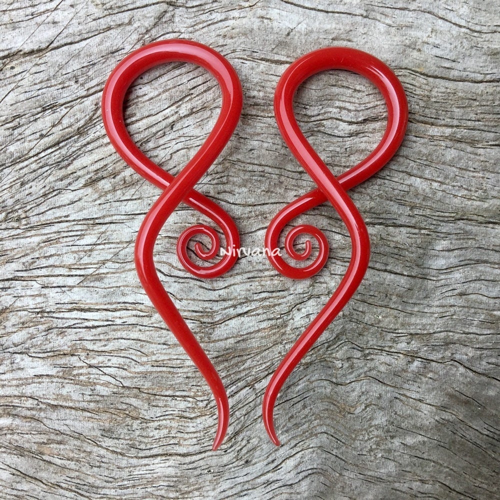 1 Pair (2 Pieces) Burgundy Dark Red Notes