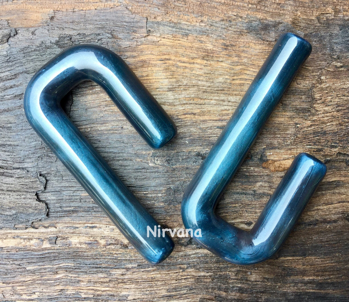 1 Pair (2 Pieces) Nirvana's Unobtanium Rectangle Hoops