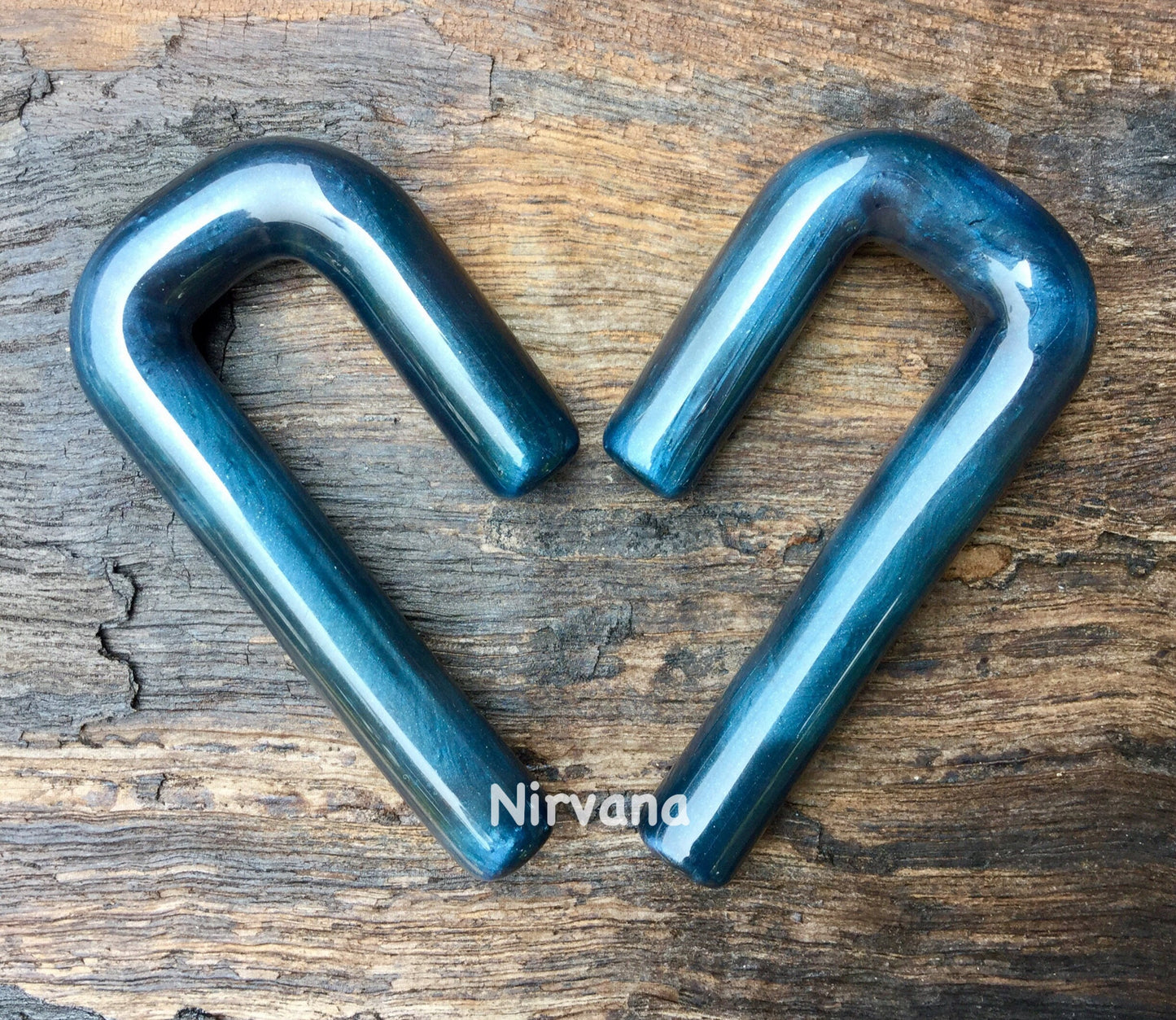 1 Pair (2 Pieces) Nirvana's Unobtanium Rectangle Hoops