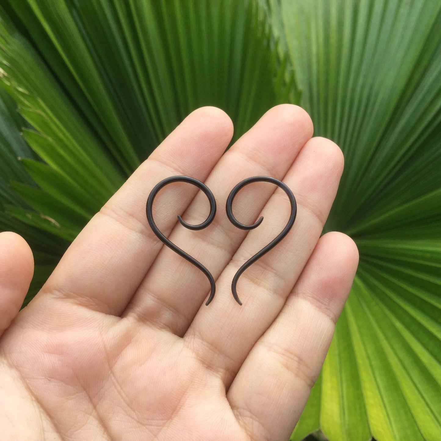 1 Pair Only (2 Pieces) - Pyrex Glass Micro Minis Ear Jewelry Spirals Custom Made Any Standard Color & Shape