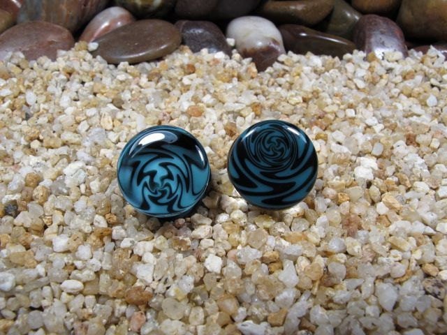 1 Pair (2 Pieces) Dream Plugs Pyrex Glass Gauges