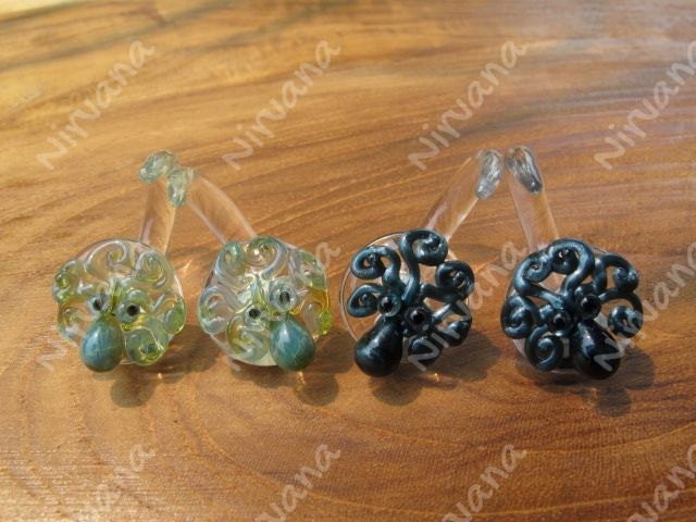 1 Pair (2 Pieces) Octopus Claws in Exotic Dark Blue Green