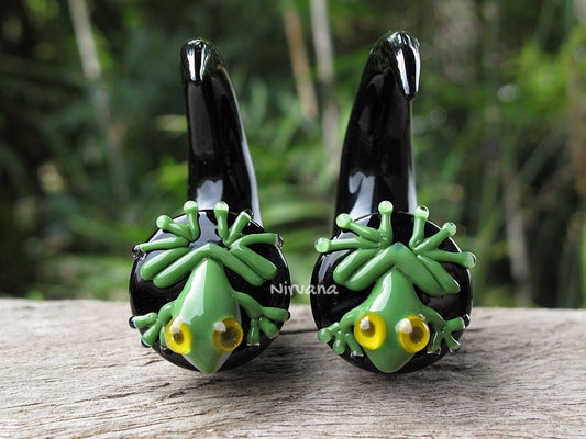 1 Pair (2 Pieces) Australian Green Tree Frog Claws