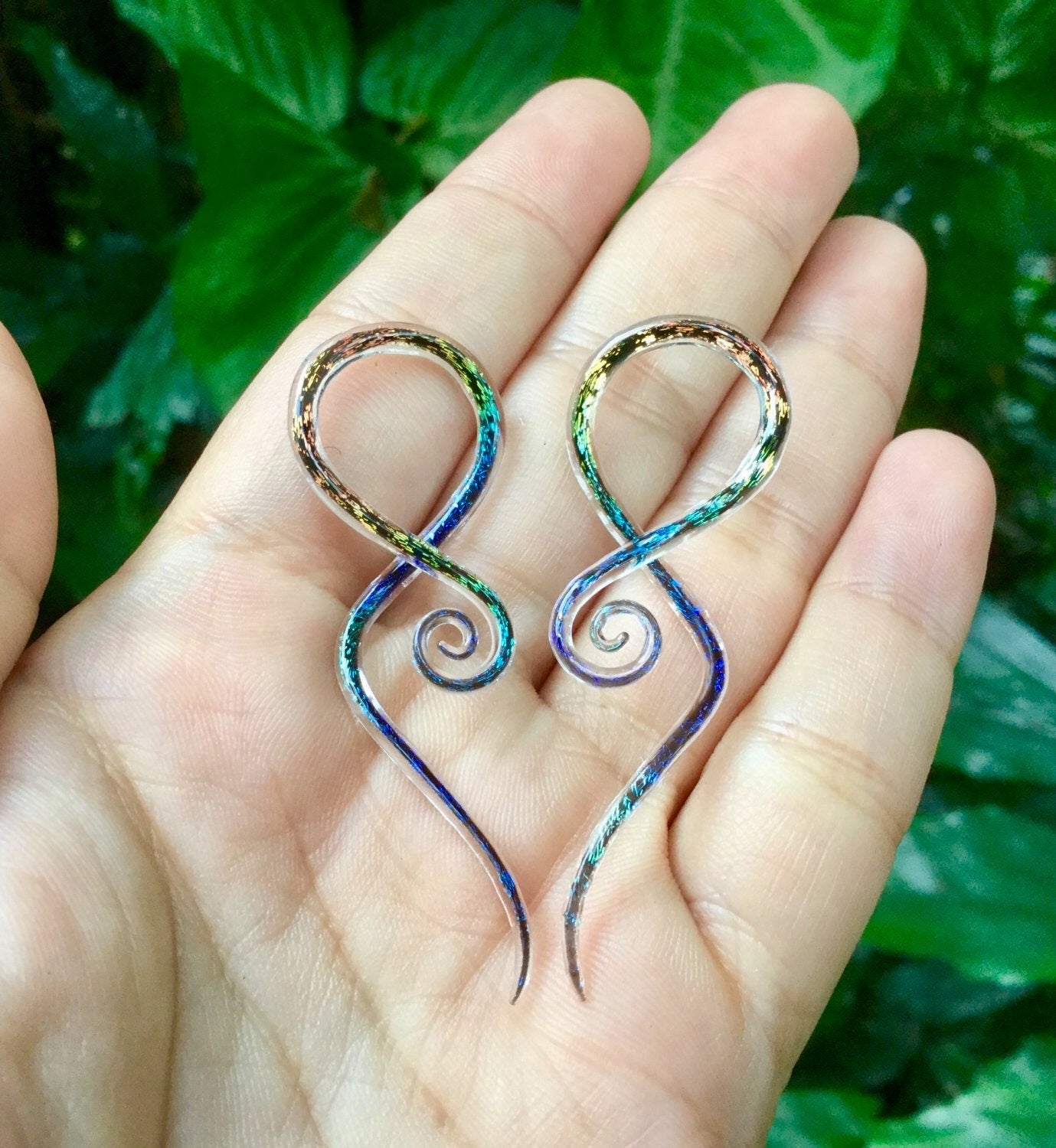 Glass ear spirals hotsell
