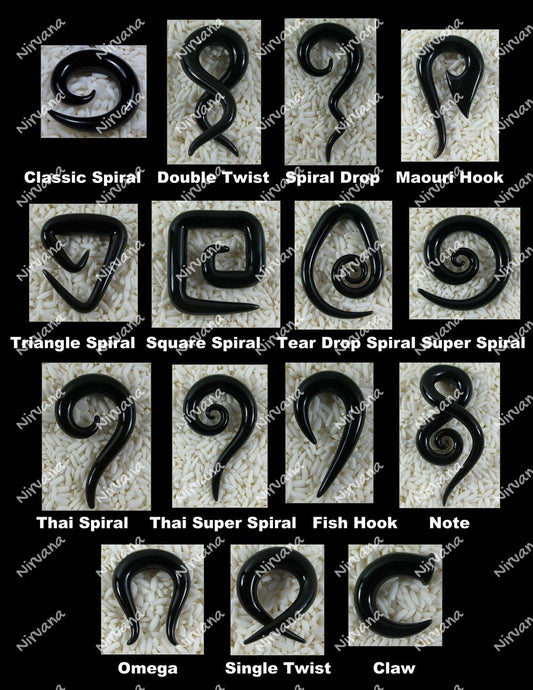 1 Pair (2 Pieces) Solid or Encased Solid Color Glass Custom Ear Shapes