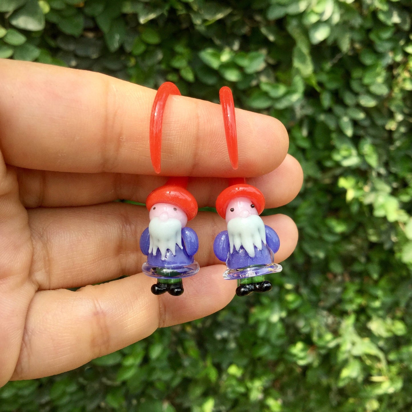 1 Pair (2 Pieces) Purple Shirt Gnome Claw Gauges