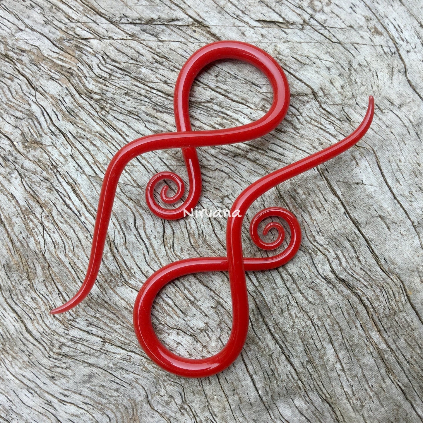 1 Pair (2 Pieces) Burgundy Dark Red Notes