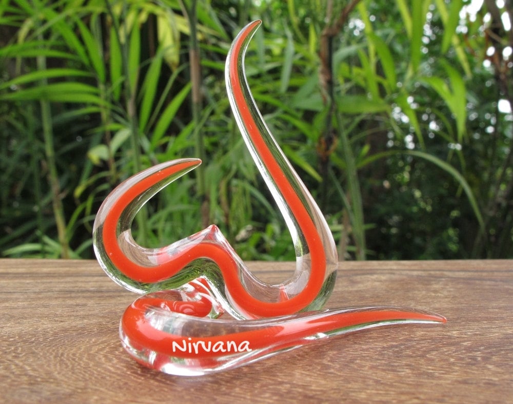 1 Pair (2 Pieces) Encased Red Heart Spirals