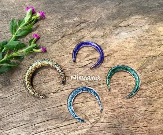 1 Pair (2 Pieces) Dichroic Glass Septum Pinchers